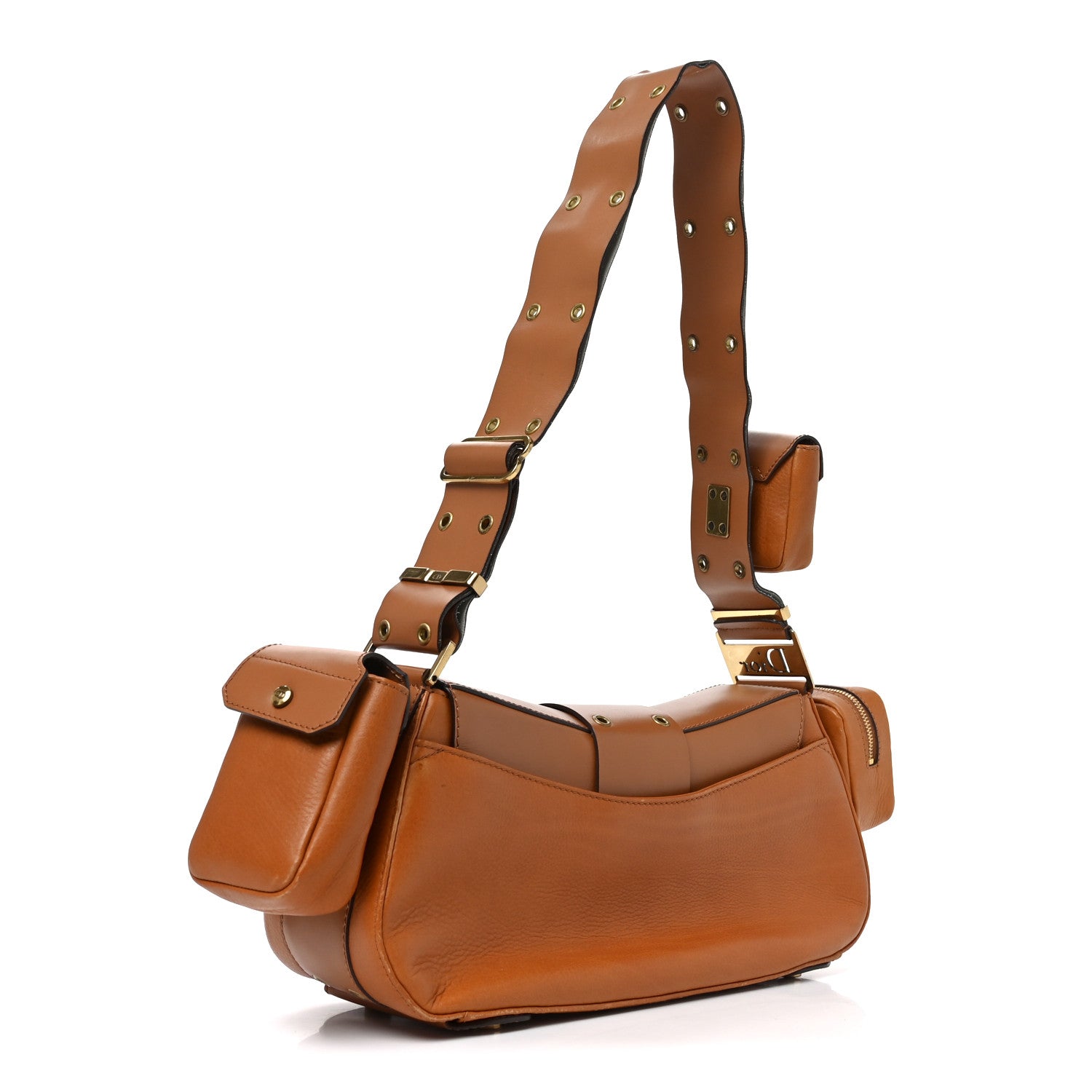 Christian Dior Calfskin Street Chic Columbus Ave Bag Tan 1903278