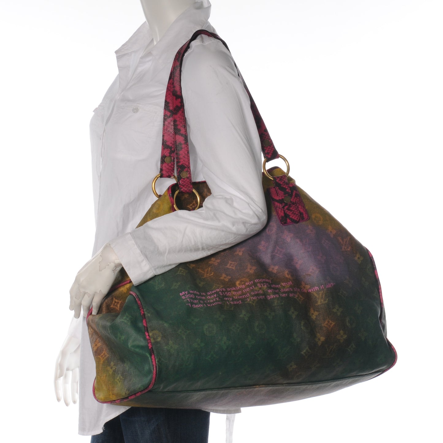 Richard Prince Monogram Karung Duderanch Jokes Tote