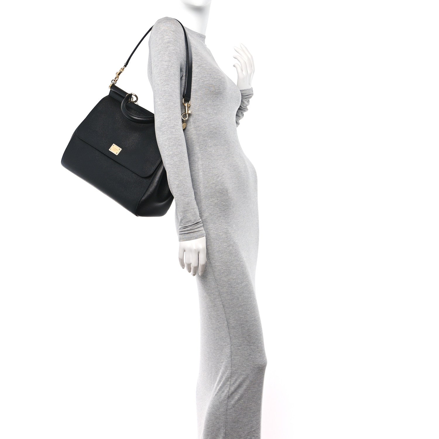 Dolce & Gabbana Dauphine Large Miss Sicily Satchel Black 2 of 12