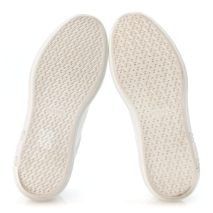 Hermes Calfskin Womens Happy Sneakers 38 White 6 of 10