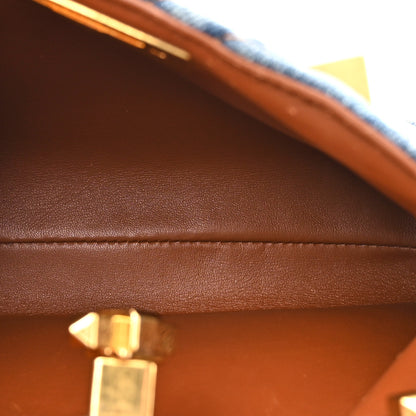 Valentino Garavani Denim Small Roman Stud The Handle Bag Light Denim Selleria 6 of 12