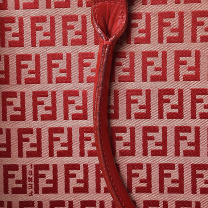 Fendi Zucchino Briefcase Tote Red 12 of 22