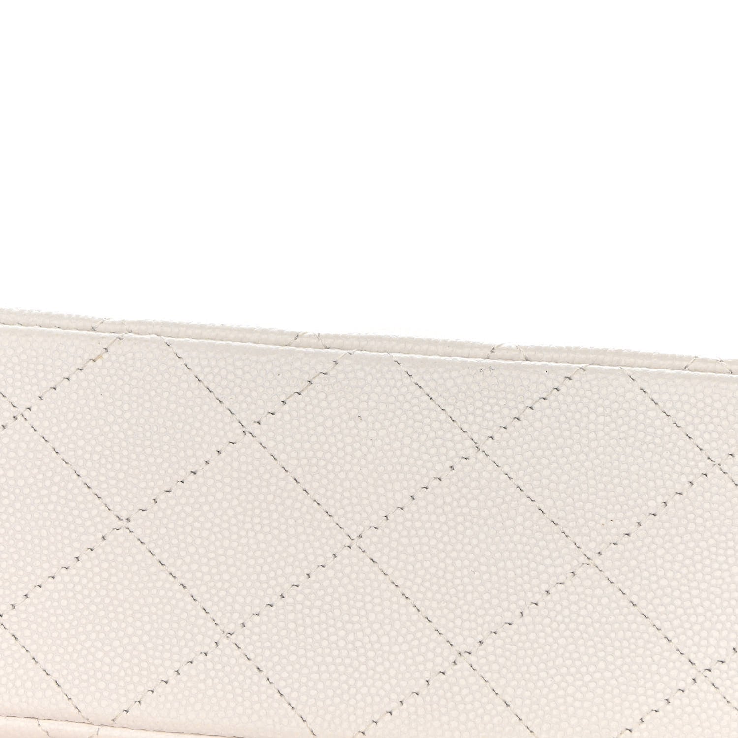 Chanel Caviar Quilted Medium Double Flap White 11 of 12