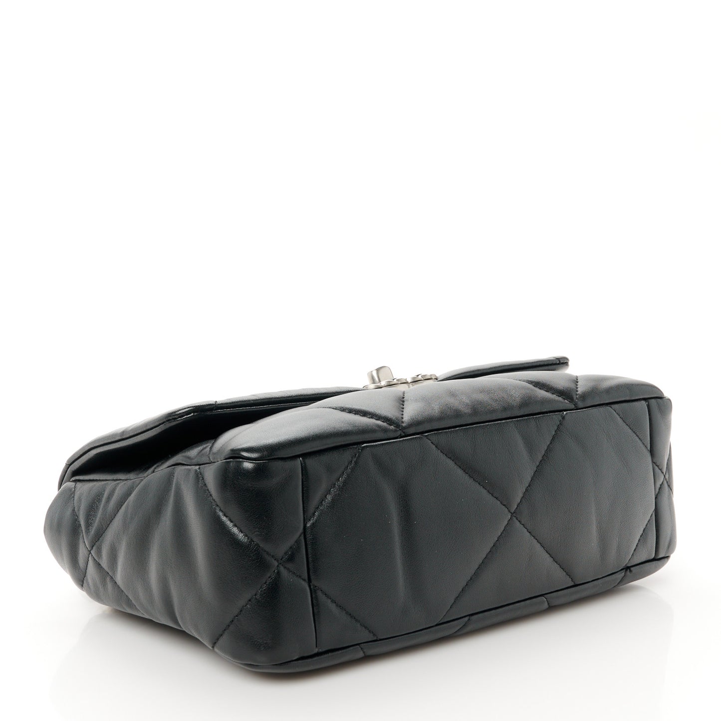 Lambskin Quilted Medium Chanel 19 Flap Black