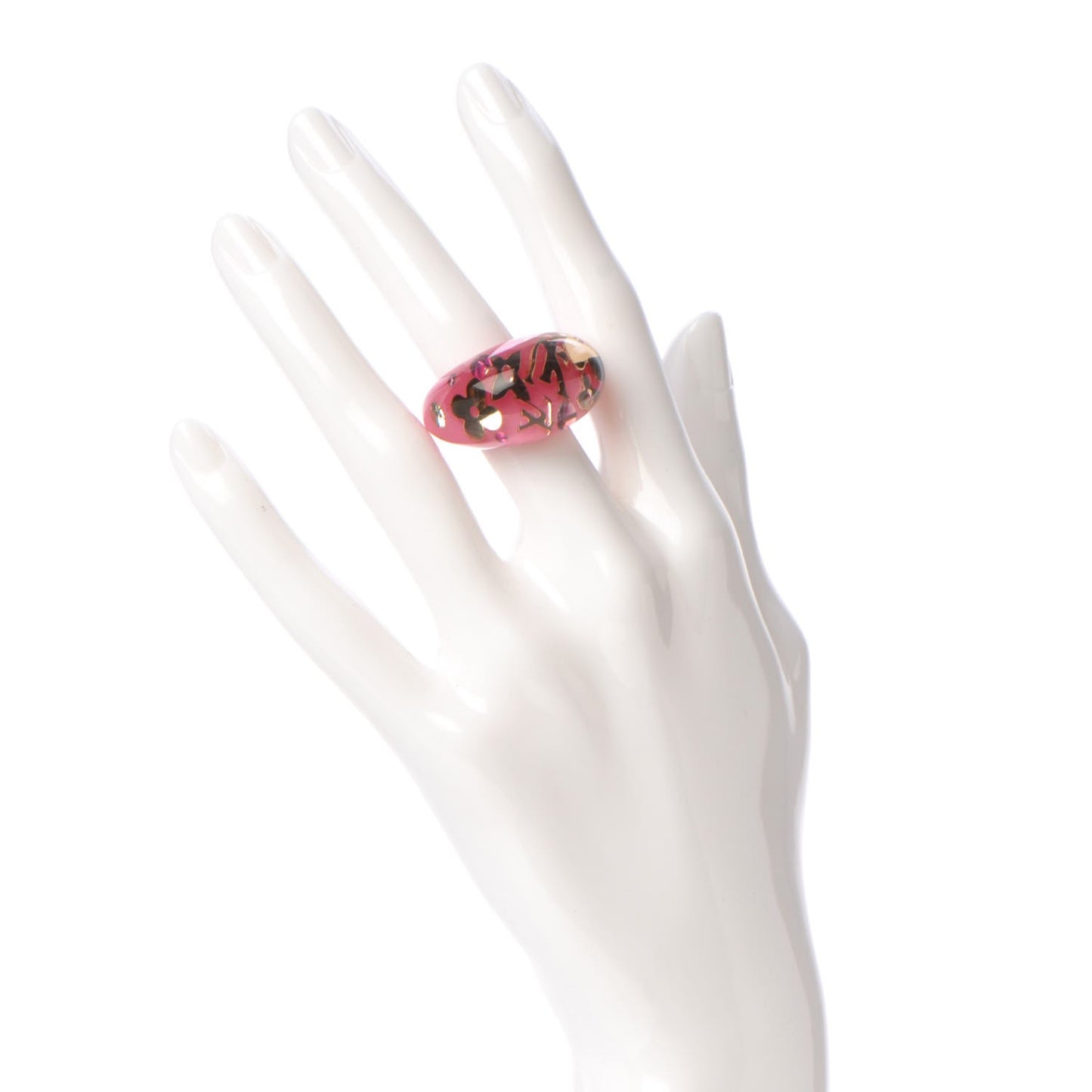 Resin Inclusion Ring 7 Framboise