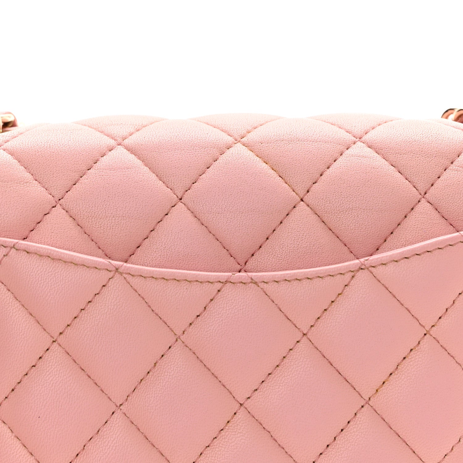 Chanel Lambskin Quilted Mini Rectangular Flap Pink 11 of 14