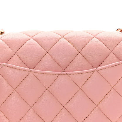 Chanel Lambskin Quilted Mini Rectangular Flap Pink 11 of 14