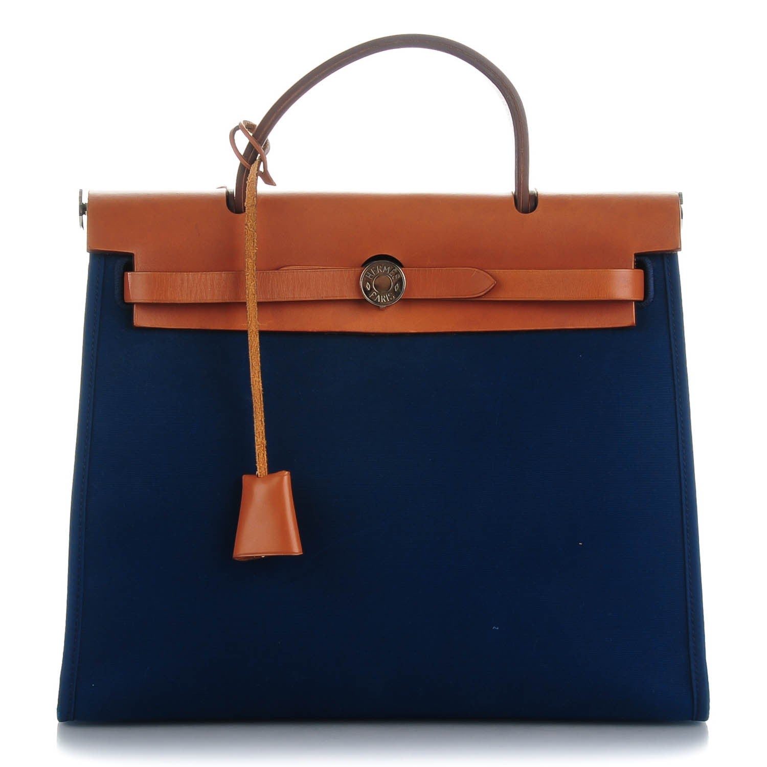 Hermes Toile Vache Hunter Herbag Zip PM 31 Bleu Indigo 1 of 7