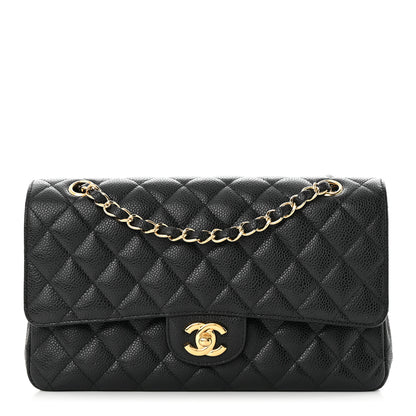 Chanel Caviar Quilted Medium Double Flap Black 1 of 12