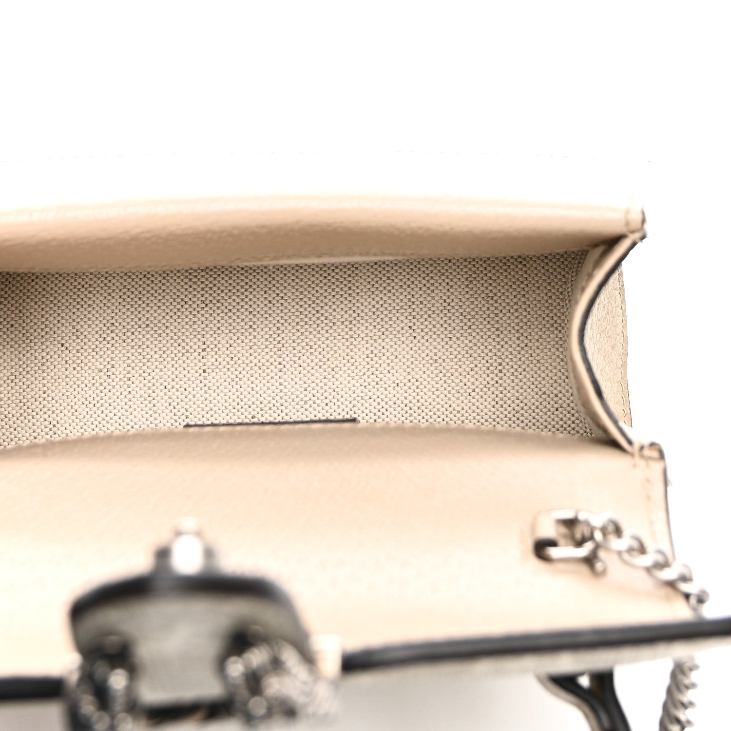 Gucci GG Supreme Monogram Mini Dionysus Top Handle Bag Beige Mystic White Oatmeal 5 of 10