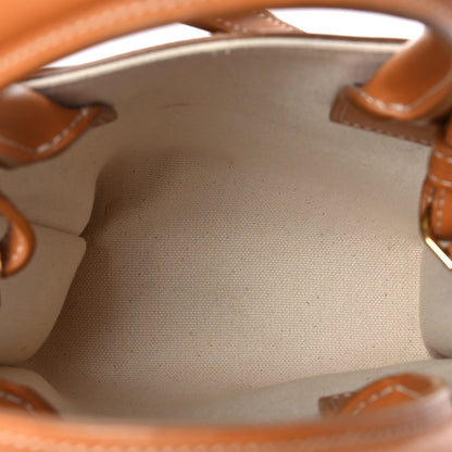 Celine Canvas Calfskin Mini Vertical Cabas Natural Tan 5 of 7