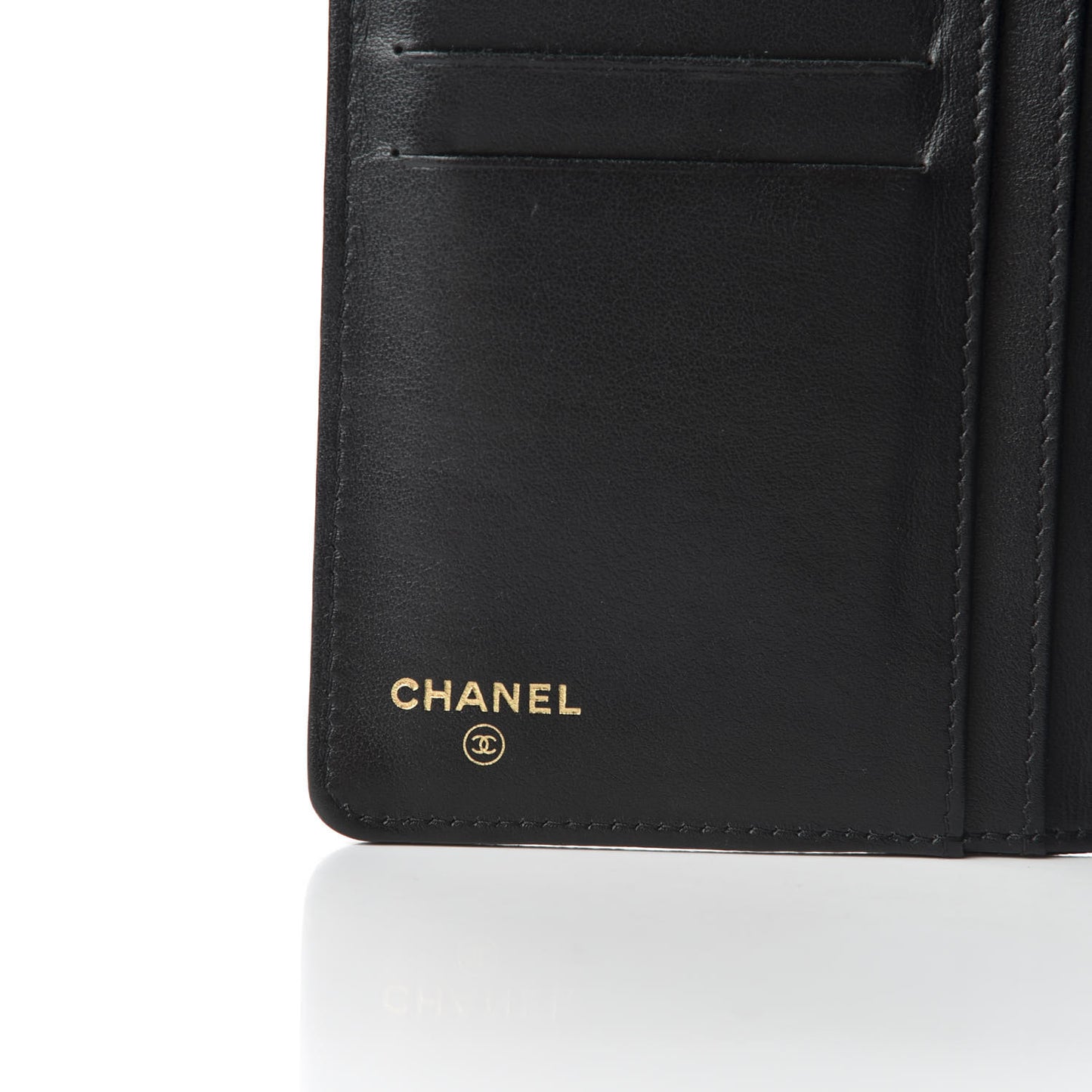 Caviar Quilted Boy Yen Wallet Black