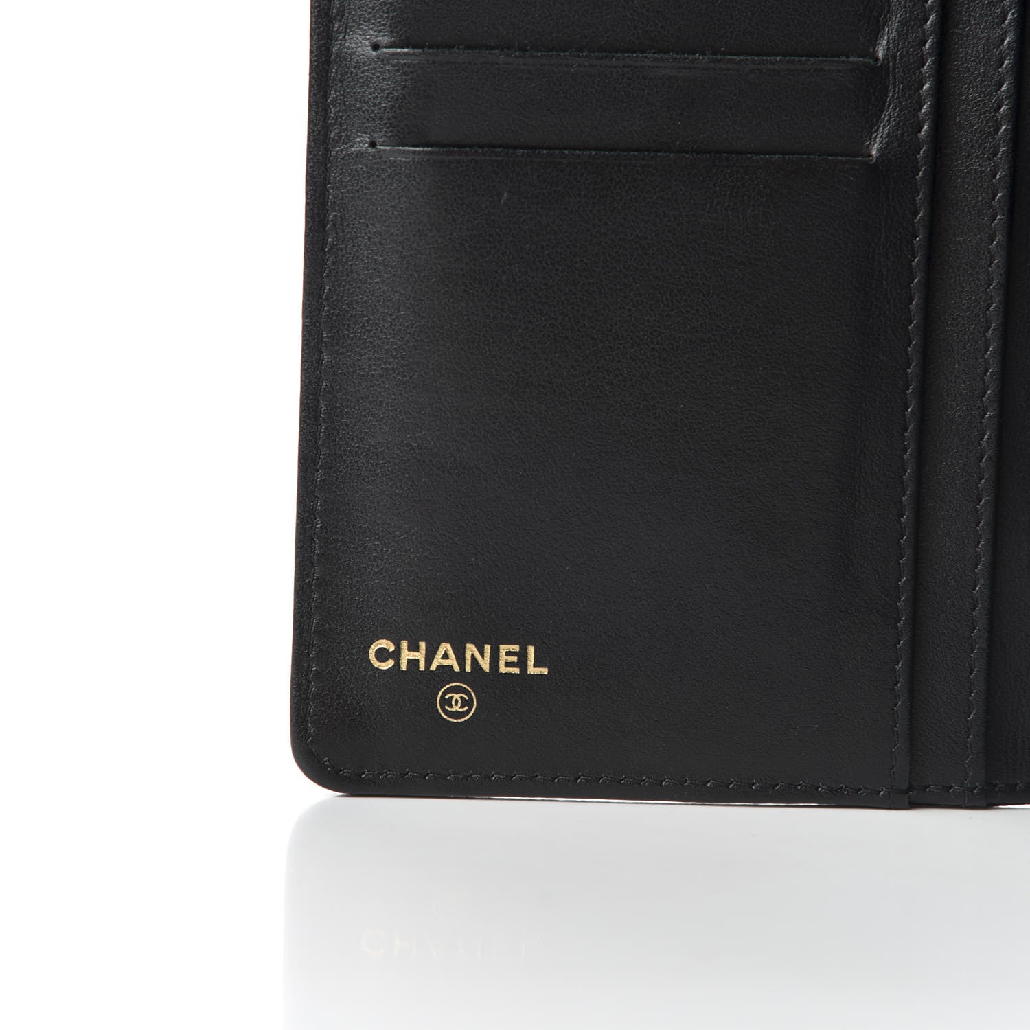 Chanel Caviar Quilted Boy Yen Wallet Black 6 of 9