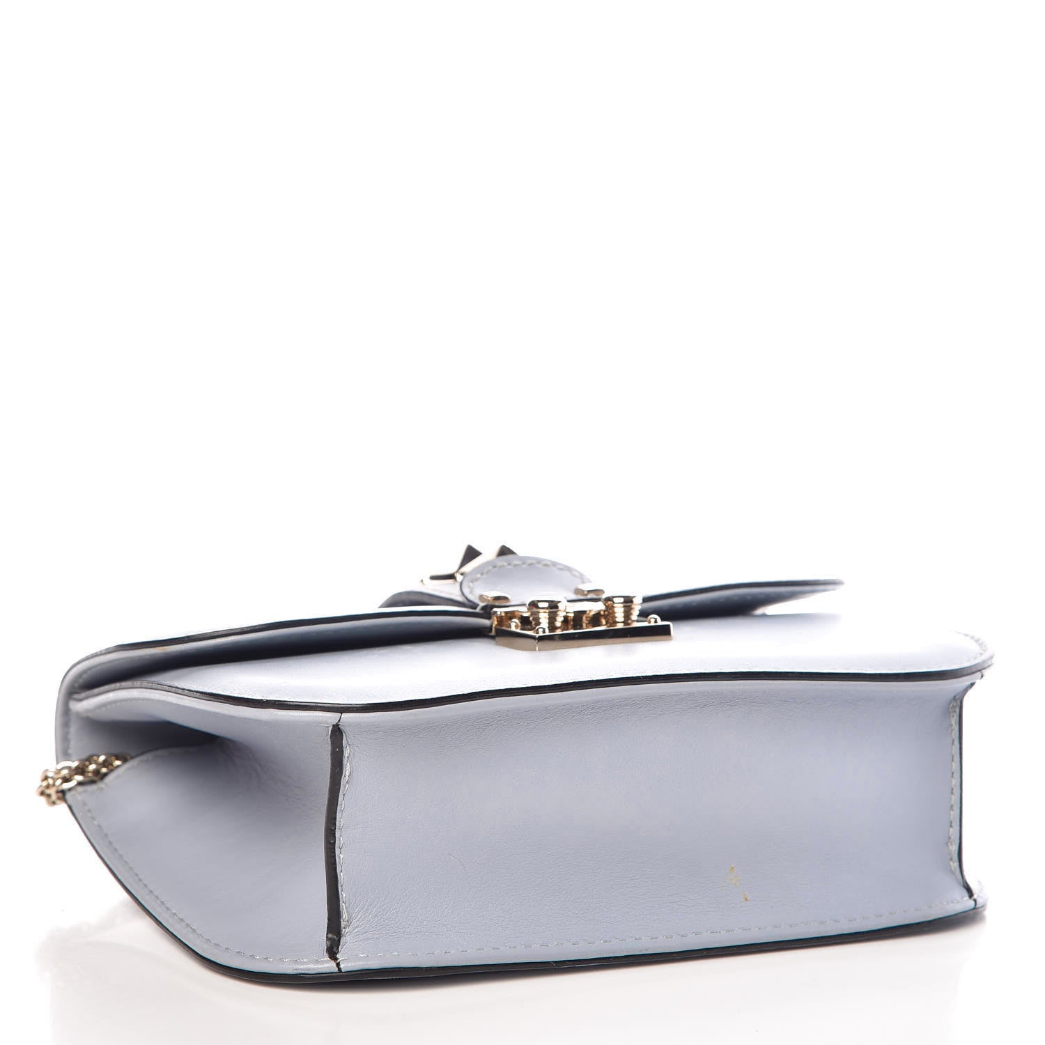 Valentino Garavani Vitello Small Glam Lock Rockstud Flap Water Sky 4 of 14