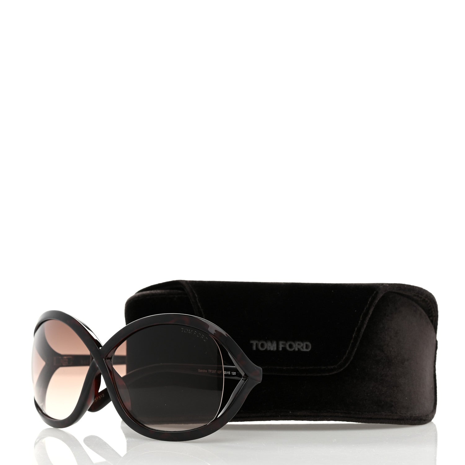 Tom Ford Sandra Crossover Sunglasses TF297 Havana Brown 8 of 8