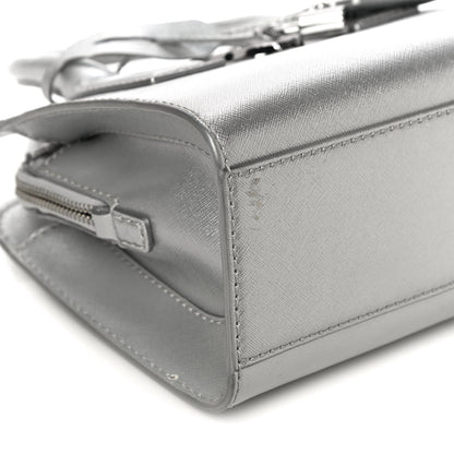 Marc Jacobs Metallic Saffiano Big Shot Tote Silver 5 of 12