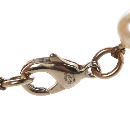 Chanel Crystal Pearl CC Short Necklace Gold 6 of 6