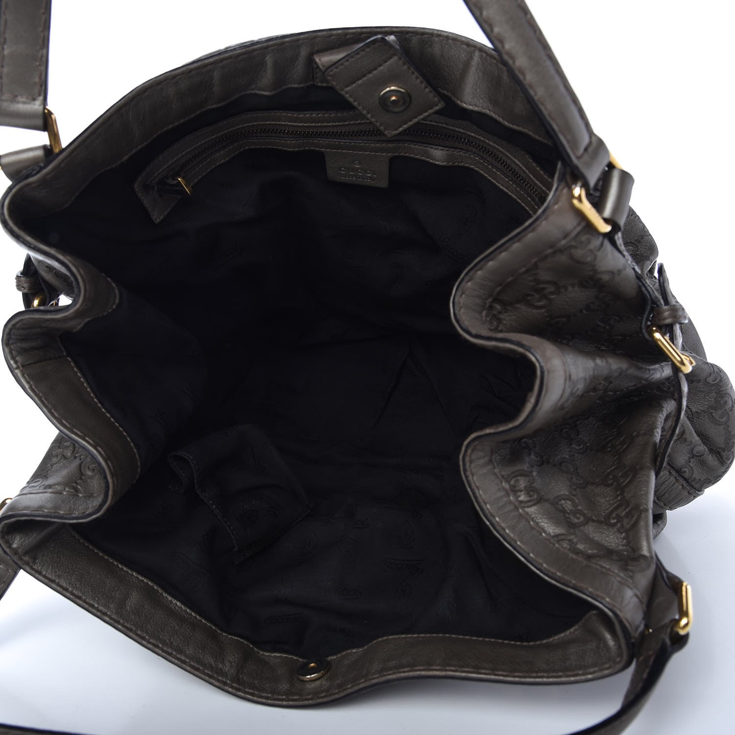 Gucci Guccissima Medium Jockey Tote Grey 5 of 10