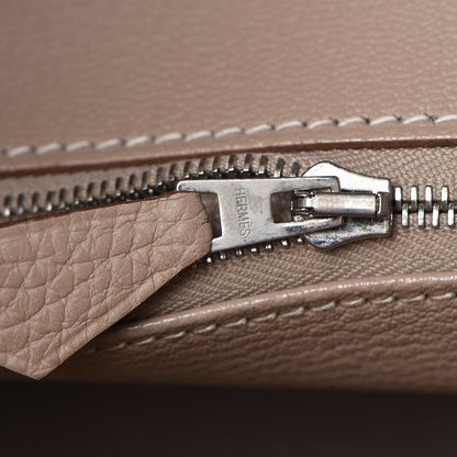 Hermes Taurillon Clemence Birkin 35 Argile 11 of 33