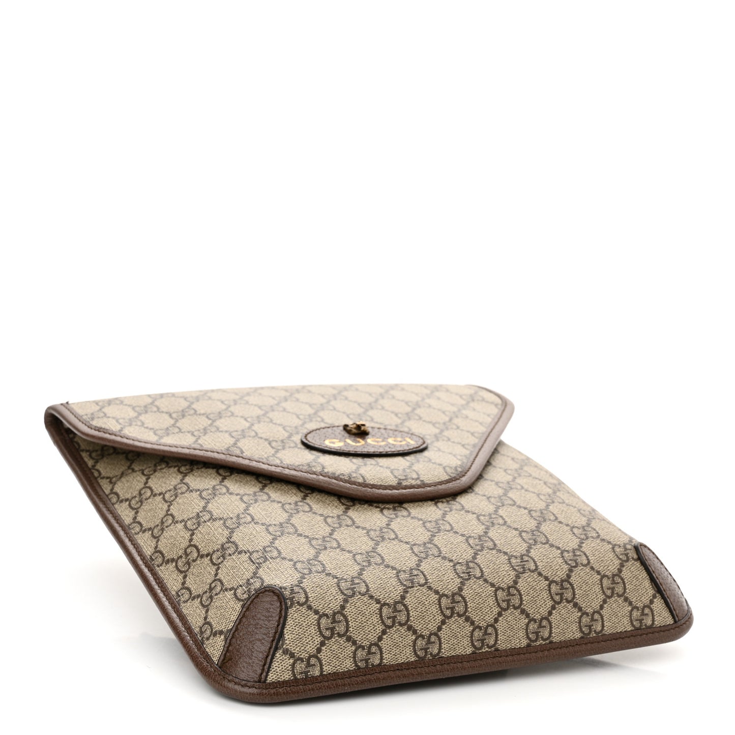 GG Supreme Monogram Web Medium Neo Vintage Flap Messenger Bag Beige New Acero