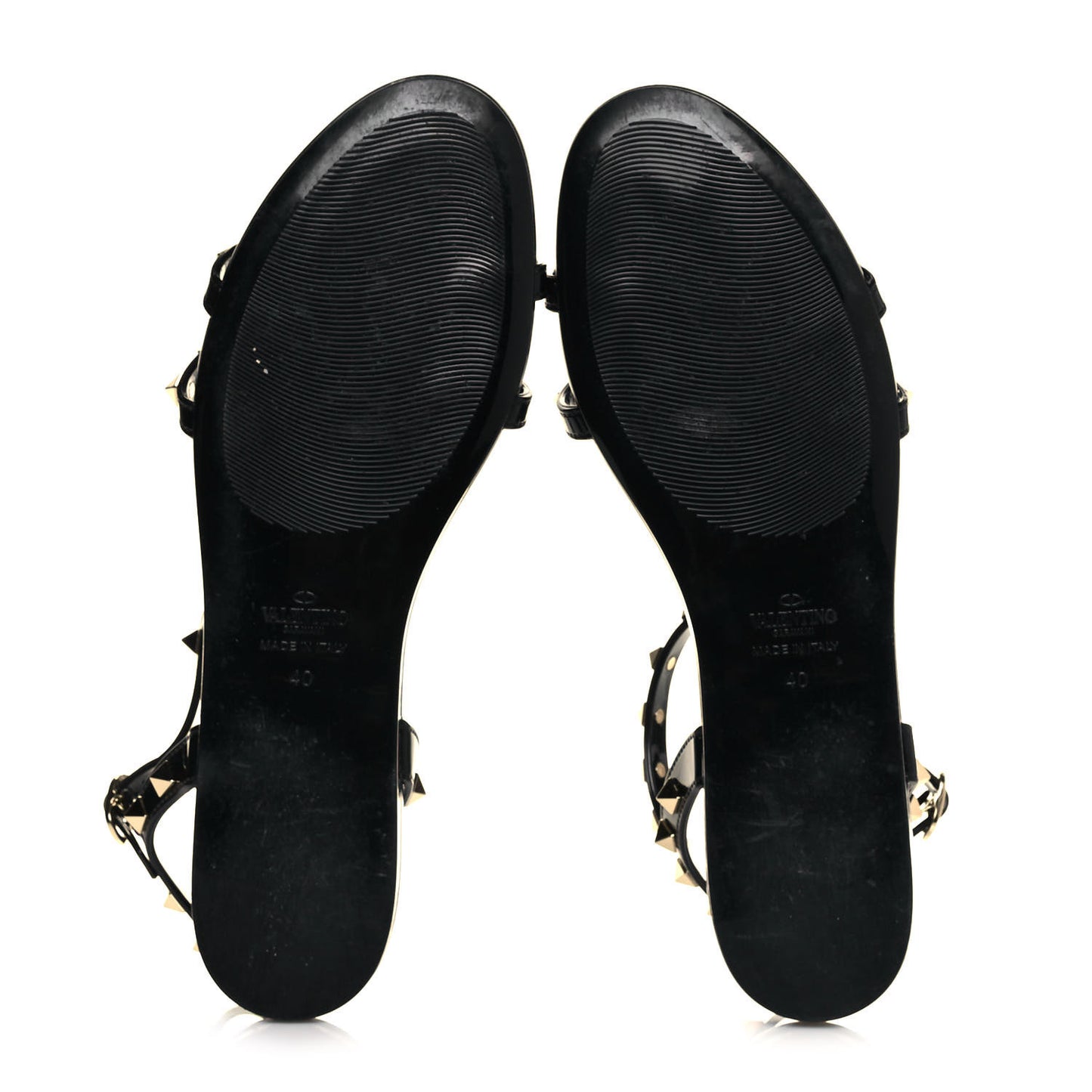 PVC Jelly Rockstud Caged Sandals 40 Black