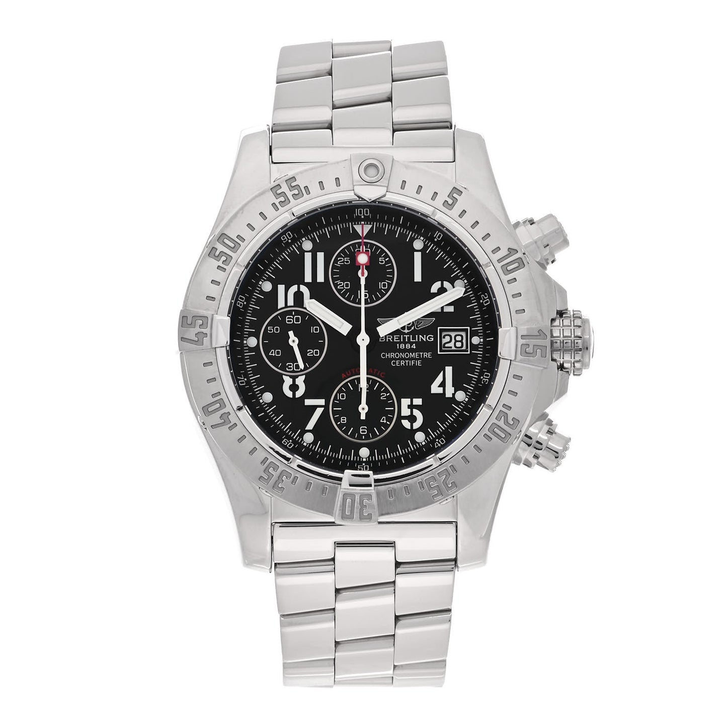 Stainless Steel 45mm Avenger Skyland Automatic Watch Black A13380