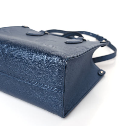 Louis Vuitton Metallic Empreinte Monogram Giant Onthego PM Navy Nacre 8 of 8