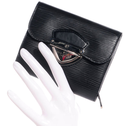 Louis Vuitton Epi Joey Wallet Black 2 of 8