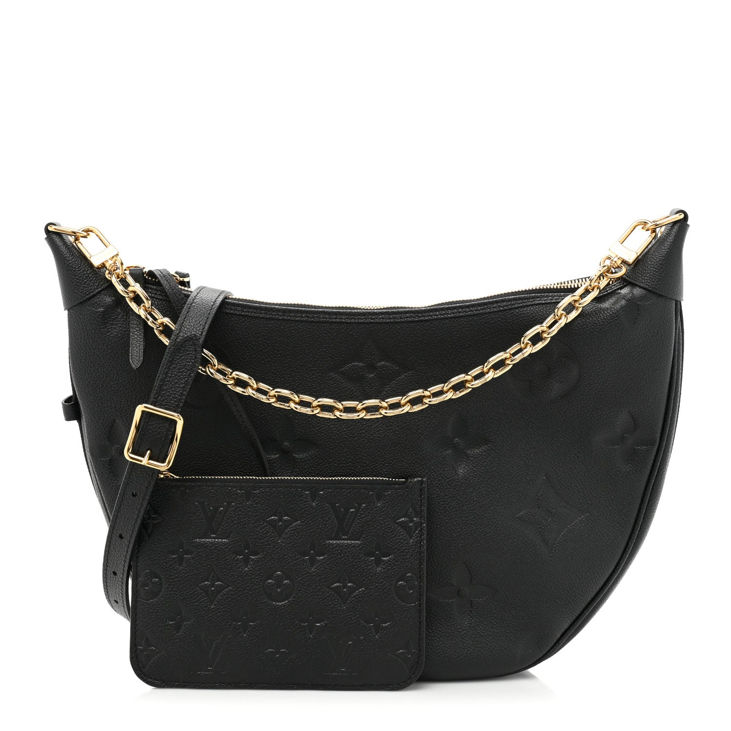 Louis Vuitton Empreinte Monogram Giant Loop Hobo Black 2 of 10
