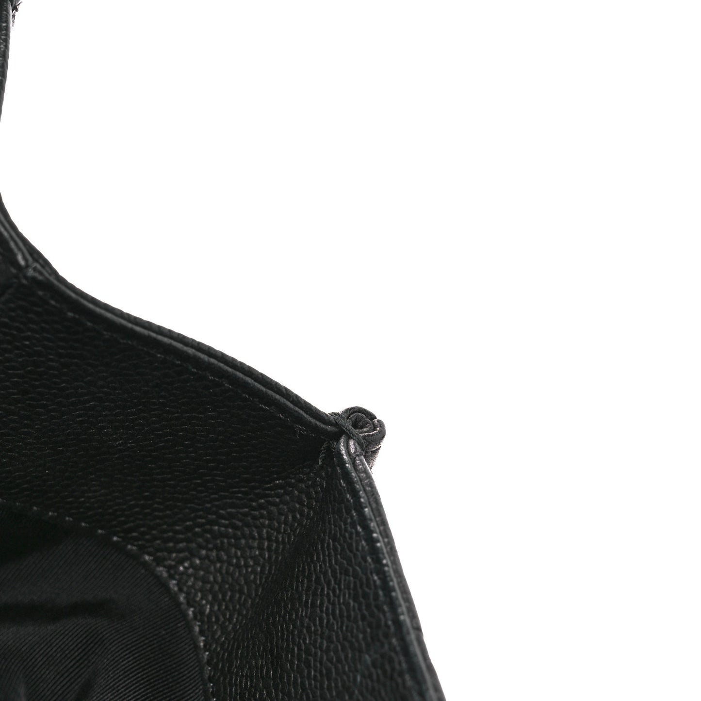 Caviar Quilted Large Casual Pocket Tote Black