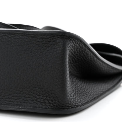 Hermes Taurillon Clemence Halzan 25 Black 10 of 10
