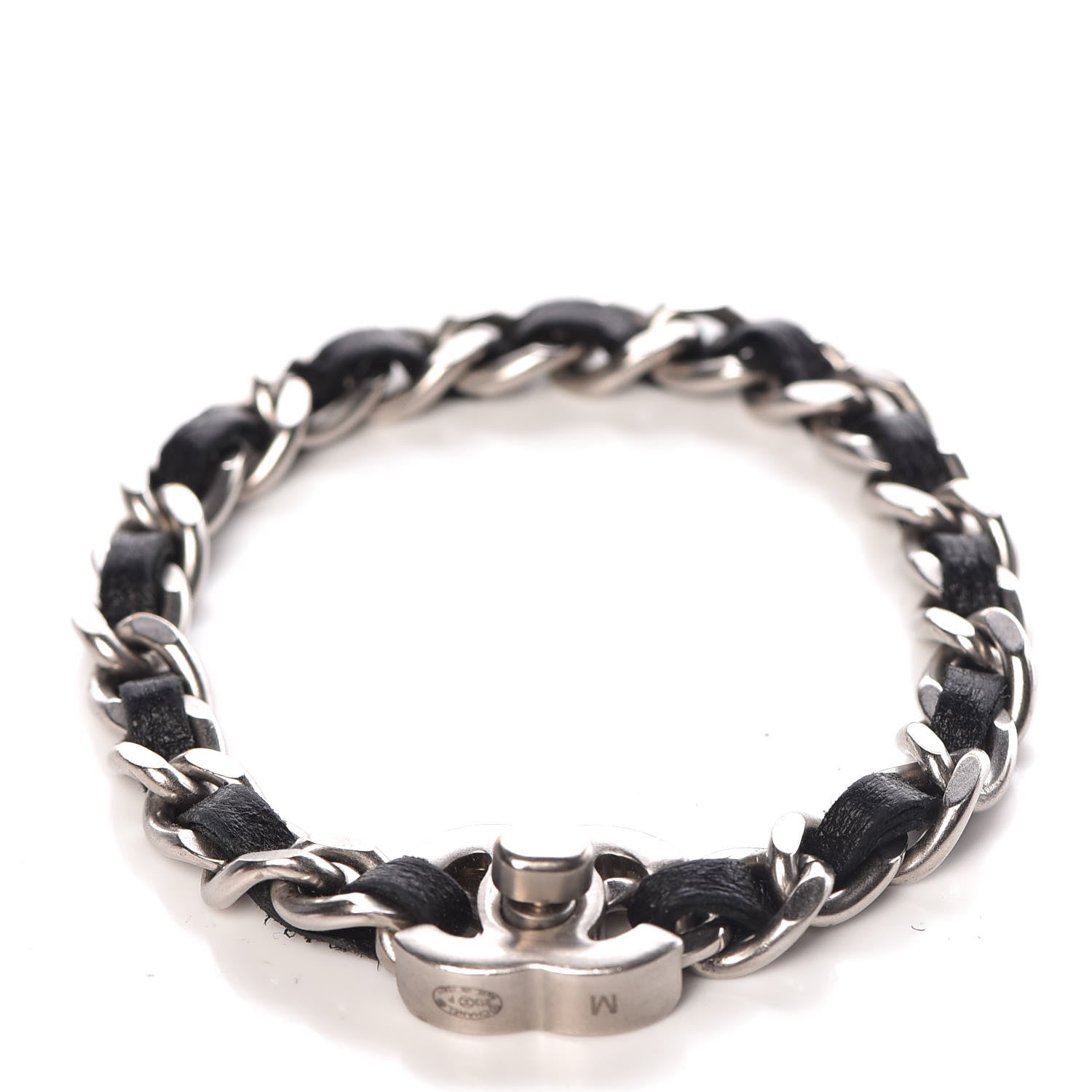 Chanel Lambskin CC Turnlock Chain Bracelet L Black 1 of 6