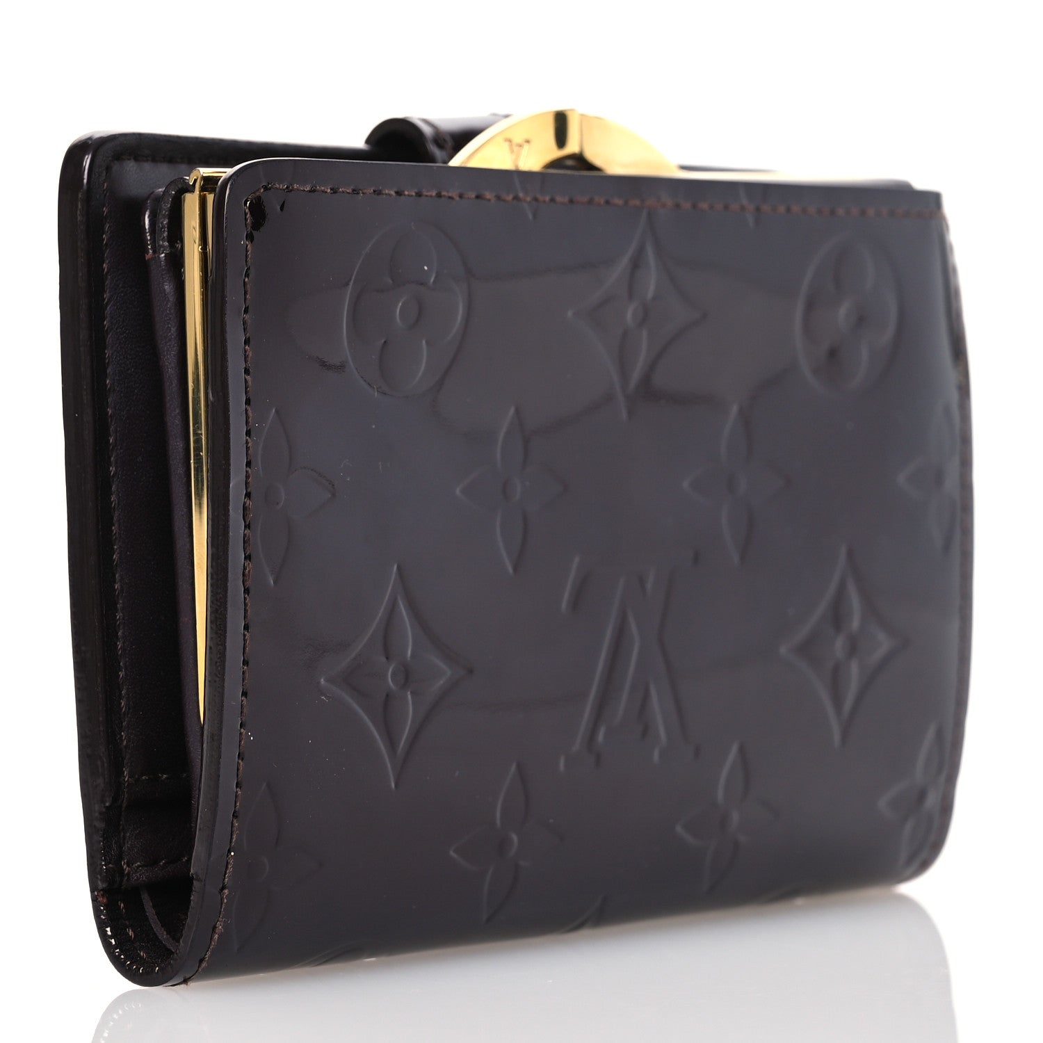 Louis Vuitton Vernis French Purse Wallet Amarante 3 of 12