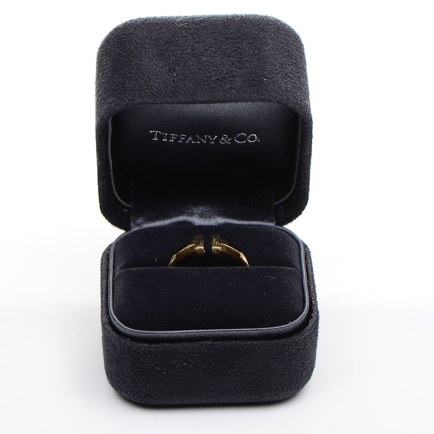 Tiffany 18K Yellow Gold T Wire Ring 49 4.75 6 of 6