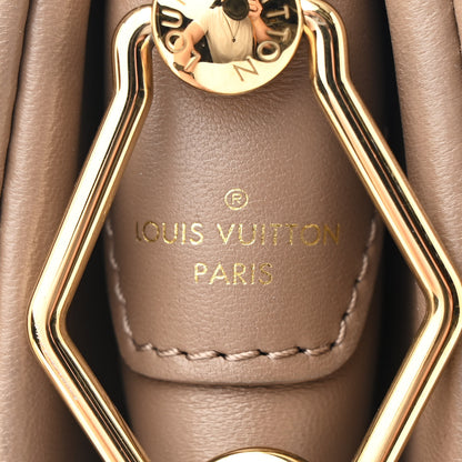 Louis Vuitton Lambskin Embossed Monogram Coussin MM Taupe 8 of 11