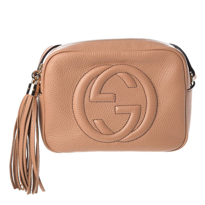 Gucci Pebbled Calfskin Small Soho Disco Bag Rose Beige 1 of 7