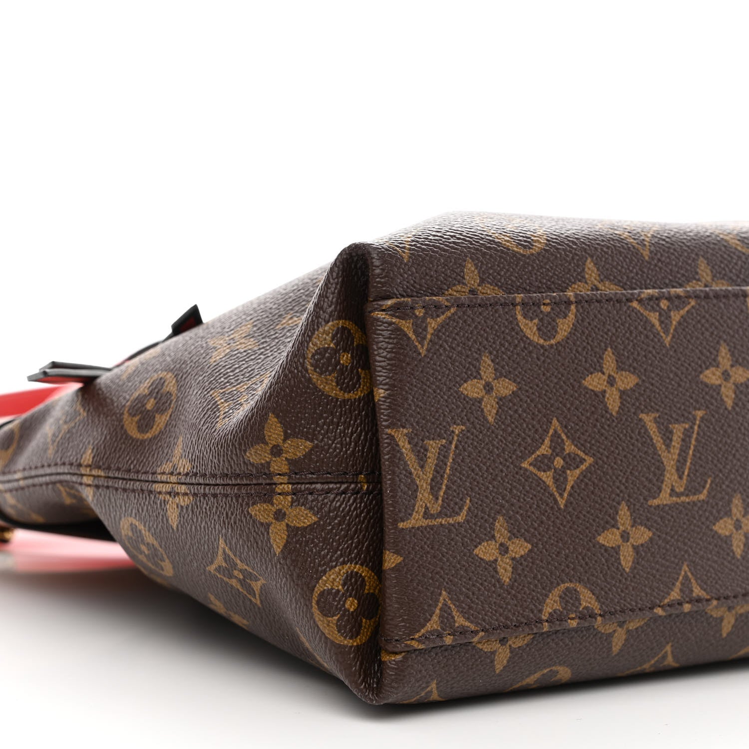 Louis Vuitton Monogram Tuileries Besace Caramel Rouge 9 of 10