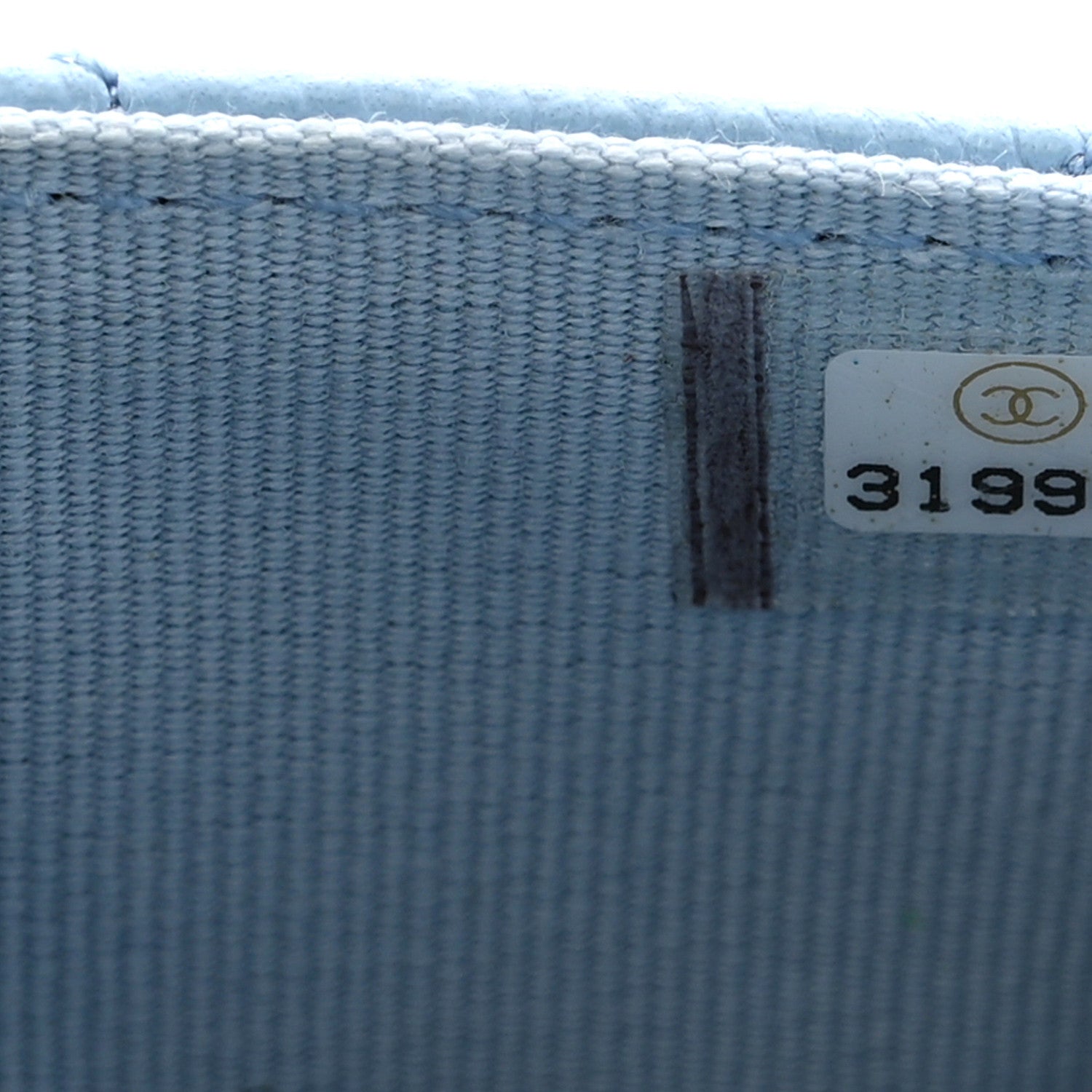 Chanel Caviar Quilted Flap Card Holder Wallet Light Blue 7 of 9