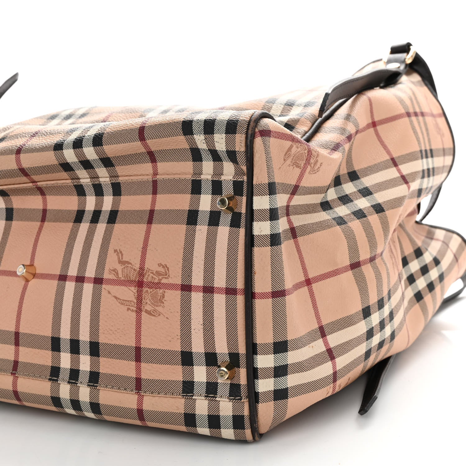 Burberry Haymarket Check Large Canterbury Tote Chocolate 9 of 12
