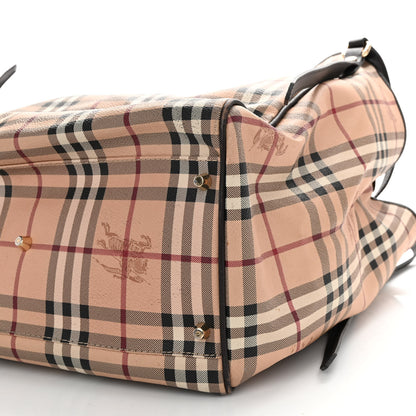 Burberry Haymarket Check Large Canterbury Tote Chocolate 9 of 12