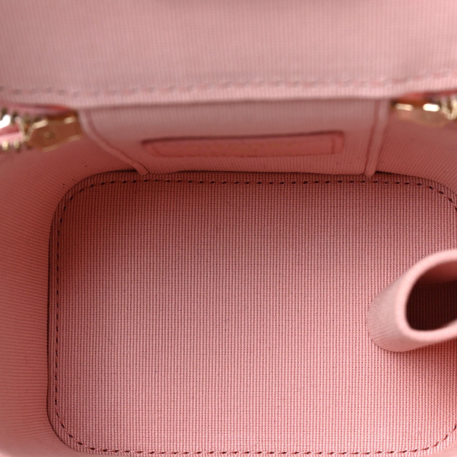 Chanel Caviar Quilted Mini Vanity Case With Chain Pink 5 of 9