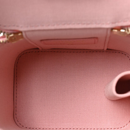 Chanel Caviar Quilted Mini Vanity Case With Chain Pink 5 of 9