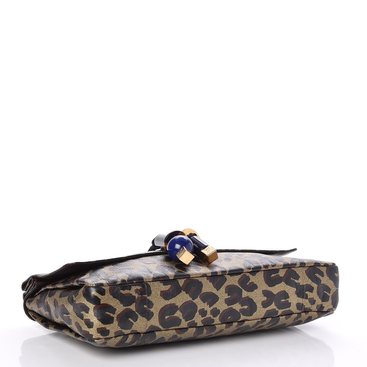 Louis Vuitton Leopard Nocturne African Queen Clutch Dore Gold 4 of 7