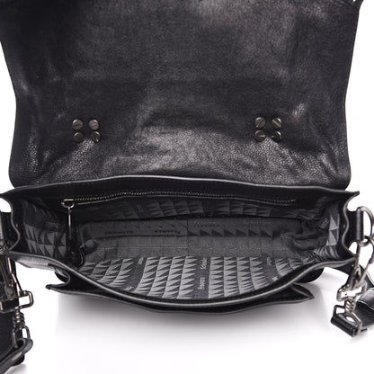 Proenza Schouler Lambskin Tiny Fringe Lux PS1 Satchel Black 5 of 10