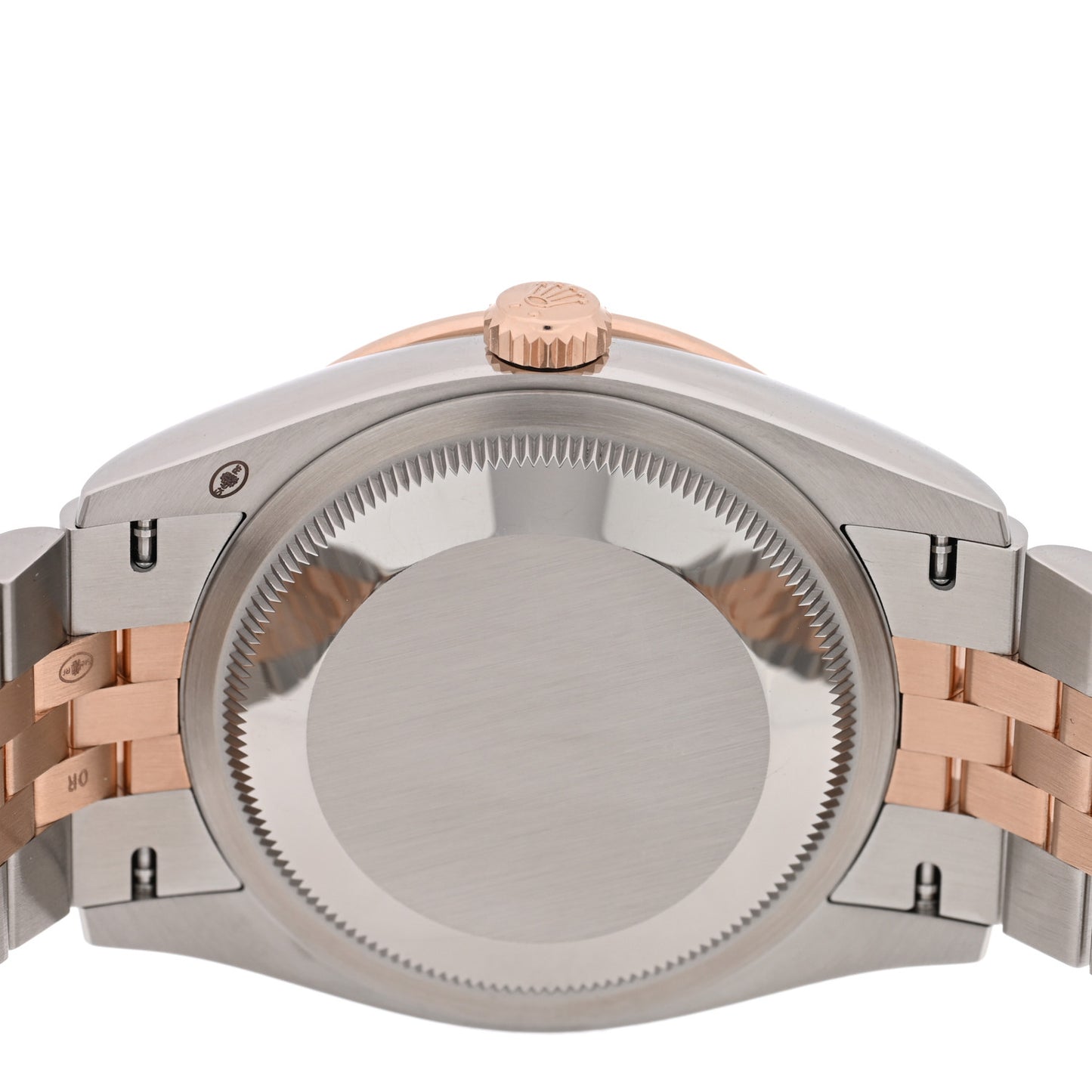 Stainless Steel 18K Everose Gold Diamond Bezel  36mm Oyster Perpetual Datejust Watch Pink Roman 126281RBR