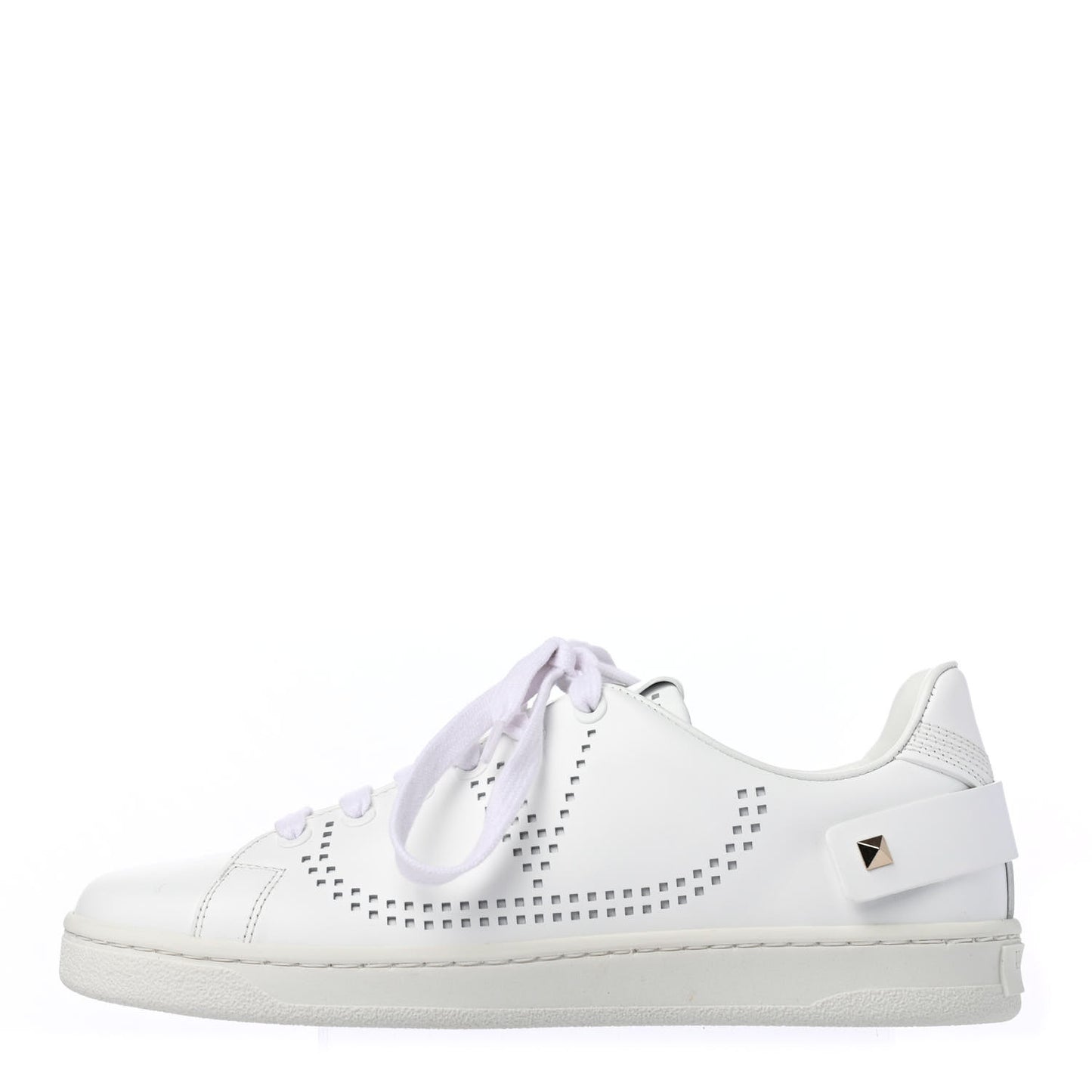 Calfskin Womens Backnet Sneakers 36.5 White