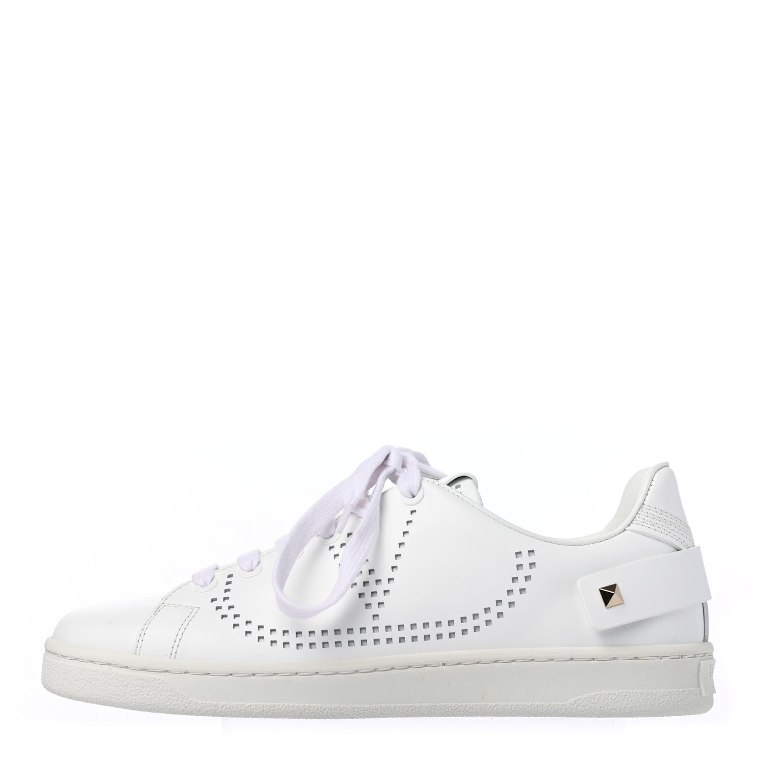 Valentino Garavani Calfskin Womens Backnet Sneakers 36.5 White 1 of 4
