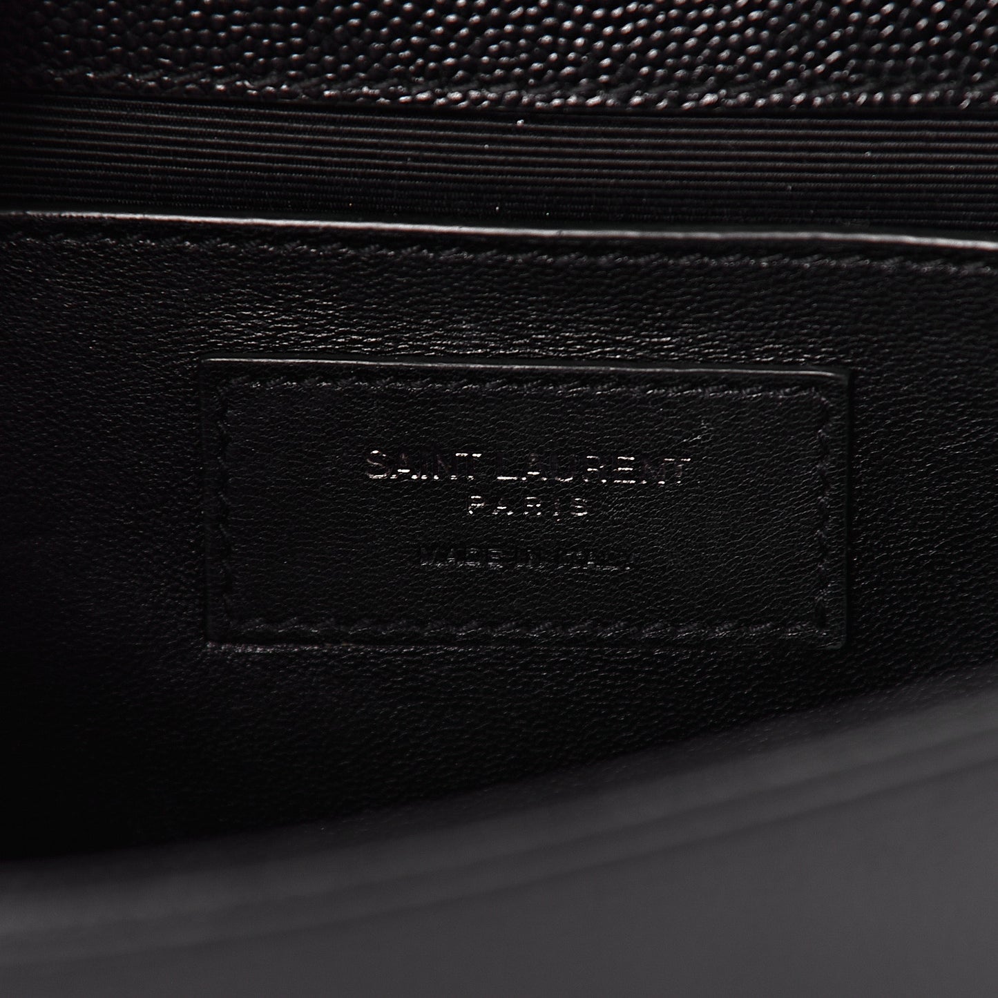 Grain De Poudre Medium Classic Monogram Kate Satchel Black