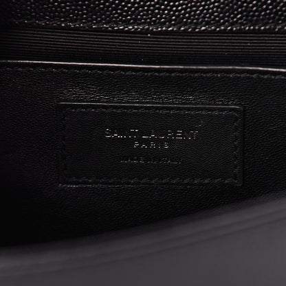 Saint Laurent Grain De Poudre Medium Classic Monogram Kate Satchel Black 9 of 13