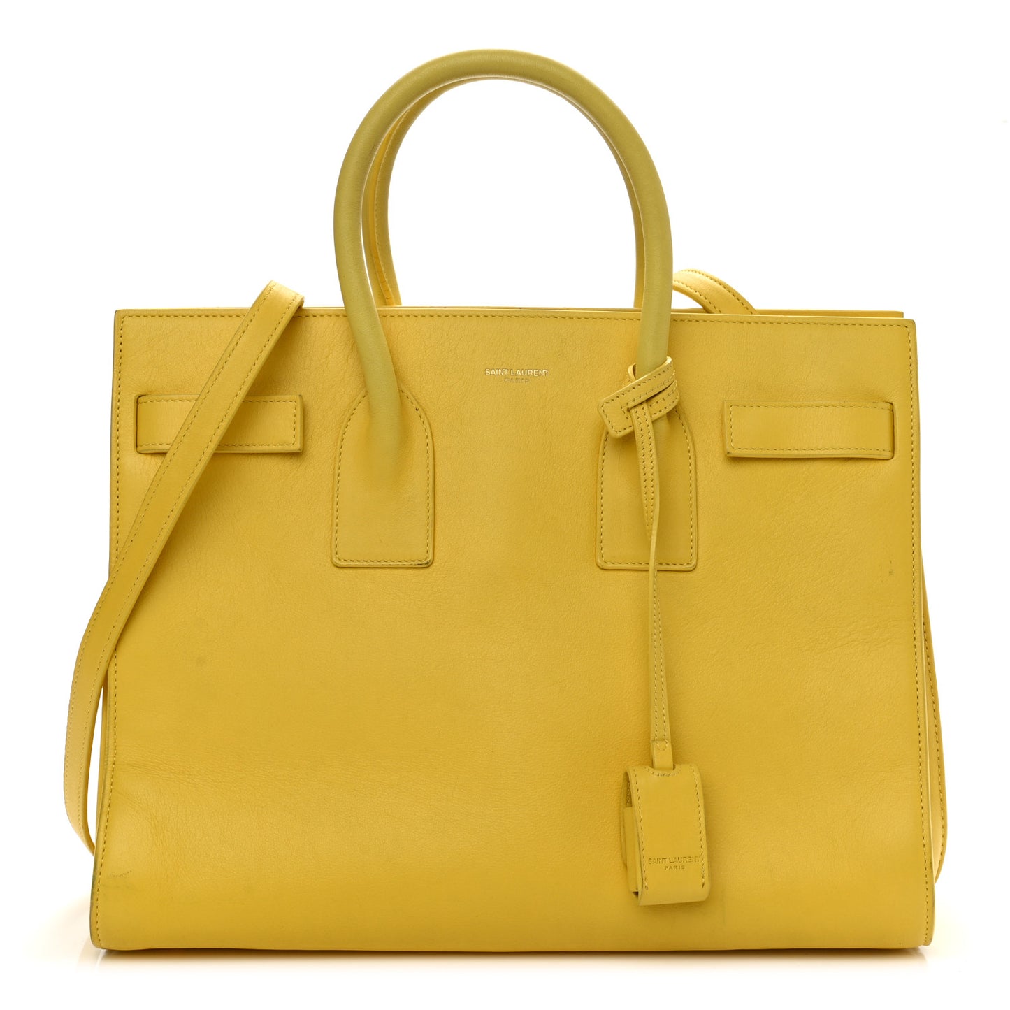 Calfskin Small Sac De Jour Bag Yellow